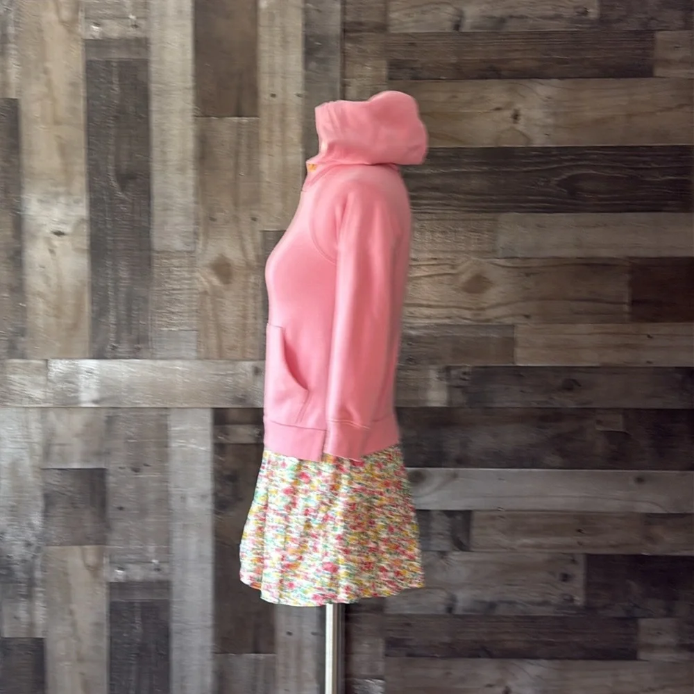 Mini Boden pink hoodie floral skirt girls size 10 pastel softgirl garden party